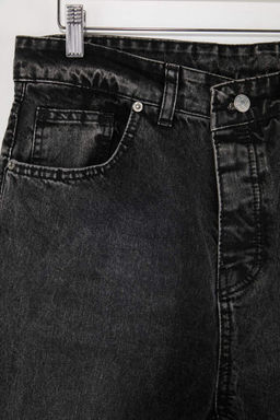 Antrasit Baggy/Genis Bol Kesim Kot Pantolon Jeans TMNAW24JE00027