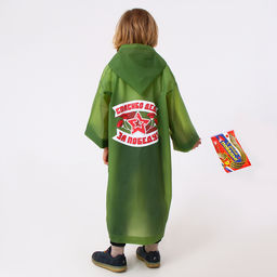 Набор к 9 мая «С днём победы!», рост 104-152 см, дождевик, флажок