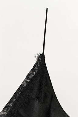 ZW COLLECTION SATIN LACE DRESS - Zara фото 6