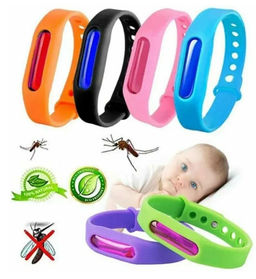 Силиконовый браслет от комаров с капсулой, цвет ассорти