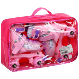 Роликовые кроссовки раздвижные, р. 31-34, колёса световые PU - Simaland фото 6