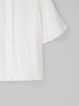 Блузка с коротким рукавом для девочки "Белая" 7+