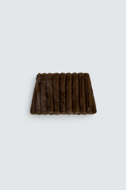 FAUX FUR MINI SKIRT HARRY LAMBERT FOR ZARA X DISNEY