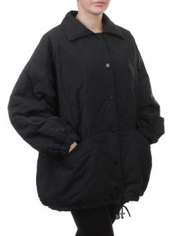 H24-213 BLACK Куртка демисезонная женская (100 гр. синтепон)