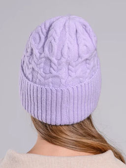 Теплая зимняя шапка бини из нежнейшей ангоры - Pretty mania фото 12