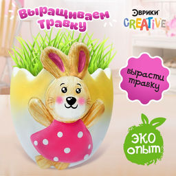 Набор для опытов Выращиваем травку, зайка