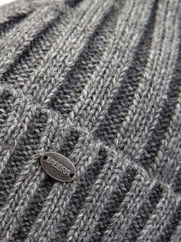 Шапка жен. шерсть+акр LB-BR55042 grey melange - Labbra фото 7