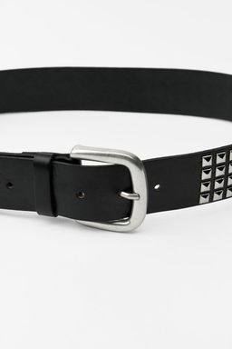 STUDDED LEATHER BELT - Zara фото 3