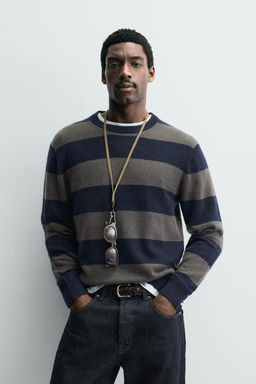 STRIPED CASHMERE JUMPER - Zara фото 2