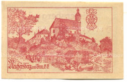 Банкнота 50 геллеров 1920 года Австрия  Рейхенберг (нотгельд)