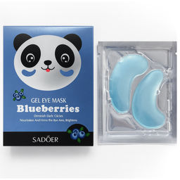 Набор освежающих взгляд патчей для век с коллагеном и черникой Sadoer, 7 шт./ 7,9 гр. SD90429