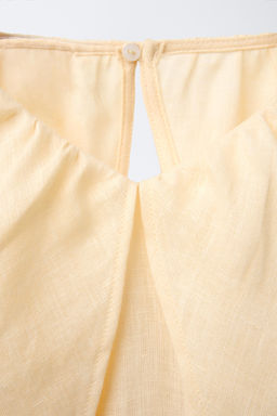 RUFFLED 100% LINEN PLAYSUIT - Zara фото 4