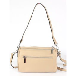 Сумка женская натуральная кожа GU 163-22-09, 2отд, плечевой ремень, бежевый SALE 255023 - Adelia фото 6