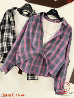 Рубашка женская с топиком