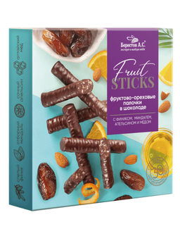 Конфеты FruitSticks с фиником, миндалём, апельсином и медом 175г - Берестов А.с. фото 2