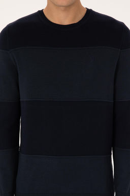 Erkek Regular Fit Bisiklet Yaka Lacivert Kazak - U.s. polo assn фото 6