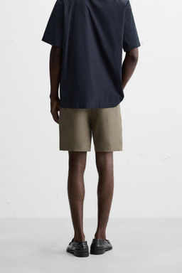 100% LINEN BERMUDA SHORTS - Zara фото 30