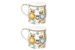 Набор 2 кружек 300 мл 11,5*8,5*8,5 см Совушки, NEW BONE CHINA - Elan gallery фото 6
