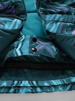 Горнолыжный костюм Valianly подростковый для девочки бирюзового цвета 9230Br  фото 10