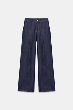 JEANS Z1975 JOGGER WIDE LEG TIRO ALTO / Azul - Zara фото 8