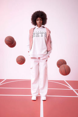 DeFactoFit NBA Brooklyn Nets Широкие спортивные штаны с карманом