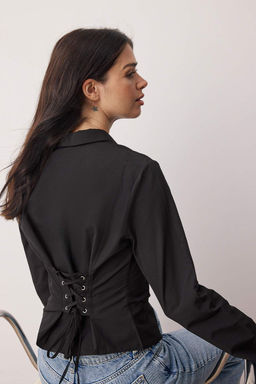 Kahverengi Korse Detayl? Bele Oturan Gomlek TWOAW26GO00055