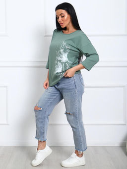 IV-CAPRIZ Амели - футболка хаки  фото 3