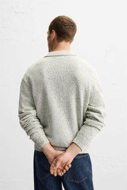 TEXTURED KNIT POLO SHIRT - Zara фото 3