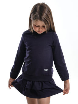 Толстовка для девочки UD 1983 т.синий - Mini maxi фото 3