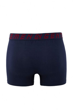 Lacivert Gentlemen Desen Lastikli 4lu Paket Pamuklu Elastanl? Boxer TMNAW26BX00001 - Trendyolmilla фото 6