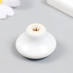 Ручка для шкатулки керамика, металл «Единорожка спит на месяце», 3.8×3.8 см