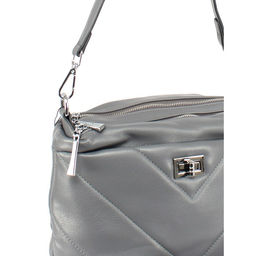 Сумка женская искусственная кожа FR-5059-L, 2отд, плечевой ремень, серый SALE 258398 - Adelia фото 4