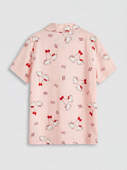 Hello Kitty Bask?l? K?z ?ocuk ?ortlu Pijama Tak?m?