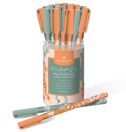 Ручка шариковая на масляной основе LOREX JUNGLE CREATURES Slim Soft Grip синяя 0,5 мм, асс...