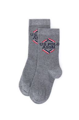 Носки серого меланжа для мальчика Неожиданная скидка в корзине Носки серого меланжа для мальчика Неожиданная скидка в корзине