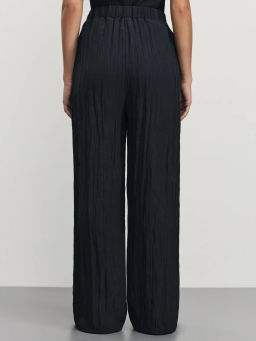 Широкие брюки из жатой ткани / Zarina  фото 4