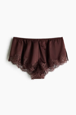 Braga shortie de microfibra y encaje