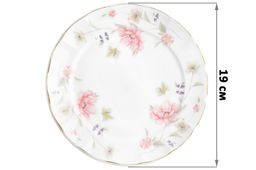 Набор тарелок для закуски 2 пр. 19*19*1,6 см Диана, фарфор, NEW BONE CHINA - Elan gallery фото 2