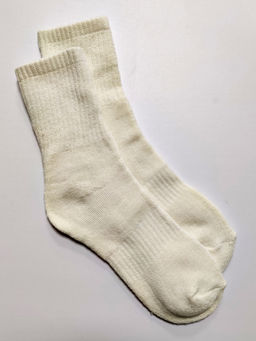 Носки р.35-40 Моно с Махрой Молочные - Krumpy фото 2