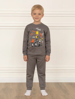 Пижама детская серая монстрики