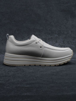 03-A1011-2 BEIGE Полуботинки спортивные женские (натуральная кожа)