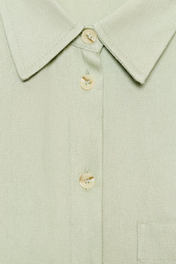 CAMISA OVERSIZE MANGA ANCHA / Khaki claro - Zara фото 9