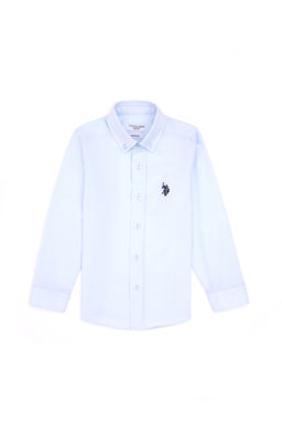 Erkek _ocuk A__k Mavi Uzun Kollu Basic G_mlek Sepette S_rpriz _ndirim - U.s. polo assn фото 10