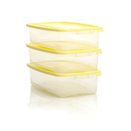 Контейнеры для продуктов 0,7лх3шт. прямоугольн. п/эт. "Каскад"