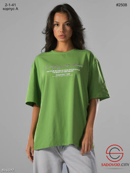 Футболка женская в стиле оверсайз с принтом - Bruno фото 11