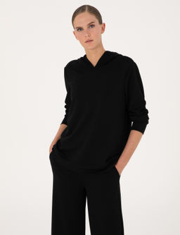 Siyah Oversize Sweatshirt