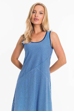 Сарафан М323090гб голубой/белый - Елена фото 7