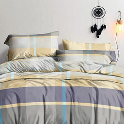 Наволочка 70х70см Клетка, пастель, с клапаном-запахом, полисатин Премиум SP 85г/м2, упаковка ПП 22х30см, Домашняя мода (Россия)