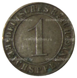 Монета 1 рейхспфенниг 1930 года А Германия