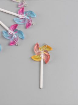 Цена за 5 шт. Подвеска для творчества акрил «Ветерок», 6×2.5×1 см, МИКС